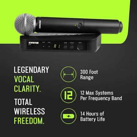 میکروفون بی سیم شور Shure BLX24/SM58