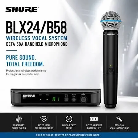 میکروفون بی سیم دستی شور Shure Beta 58A