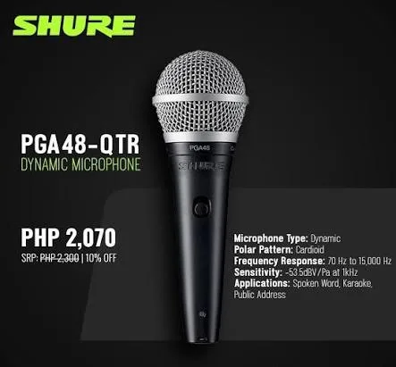 میکروفن شور SHURE PGA48-QTR